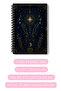 Mystical Moon Phases Concept A5 50 Sheets 100 Pages Spiral Bound Unlined Notebook - 3
