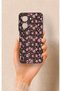 Redmi A5 Compatible Mini Pink Flower Pattern Silicone Case