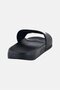 Kids Boy Atlanta Hawks Spray Paint Logo Slip On Slides, Black - 3