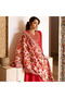 Red Embroidery Kurta and Pant Set with Dupatta -ALV2025 - Red-Size:XL-42-Inches - 3