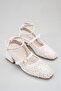 Women's Knitted Strap Buckle Heeled Shoes - 2