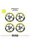 Bajaj Ns200 Wheel Rim Strip – Half Rim Cover & Ns200 Lettering Sticker Set - 2