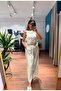 Elara Shine Stoned Ecru Trousers - 2