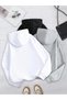Unisex 3-Pack Black White Gray 3 Thread Hooded Hoodie Sweatshirt - 2