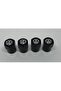 Metal 4 Piece Sibop Cover with Volkswagen Logo (Black-white) - 2