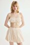 Bubble-hem mini skirt