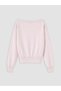 Pink Boat Neck Women's Knitwear Sweater - 7