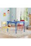 1 Box Foldable Kids Table and Chair Set with Wide Backrest, Space-Saving Foldable Design, Durable Construction, Comfortable Seating, and Easy Assembly - 5