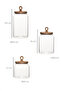 4468 Handmade Vacuum Lid 3-Piece Glass Jar Set Vacuum Lid Storage Organizing Container Set - 4