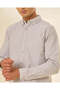 Men Grey Oxford Shirt - 4