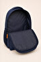 Navy Blue Unisex School Backpack Daily Travel Waterproof with Laptop Compartment Plcan260 - 3
