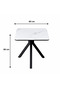 Square Cafe Table, 60 x 60 cm - White - 3