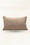 Decorative Linen Throw Pillow Cover with Cat Embroidery and Party Hat |   Minimalist Pillowcase