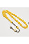 Amber Scrab Rosary – 33 Beads 8×11.5mm Yellow & White Oval Prayer Tasbih 21g