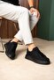 Zrc2623 - High Quality Luxen Thick Sole Suede Men's Sneaker Black Suede - 5