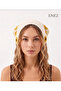 Bohemian Style Floral Knitted Tie-On Crown Bandana - 4