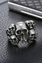 Massive punk ring, skull pattern - 4