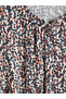 Original Oval Collar Patterned Blouse - 7