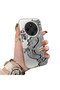 Redmi A4 Compatible High Quality Chinese Style Black and White Dragon Printed Case - 2