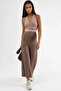 Soft Touch Modal Textured Pants with Hidden Stripe Detail - 4