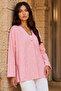 Tassel Detailed Kimono S2335 Powder - 4