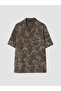 قميص رجالي من NEVAVM بتصميم Regular Fit Resort Yaka Patterned - 5