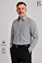 Relaxed Fit Long Sleeve Striped Classic Men's Dad Shirt - 4