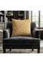Luxurious Leopard Patterned 4-Piece Combination Throw Pillow Cover Set |   43X43 cm Golden Yellow Cheetah and Geometric Motifs Decorative Sofa Cushion Cover - 4