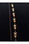 Double Star Detailed Gold Plated Dress Belt, Jacket Belt, Trouser Belt - 3