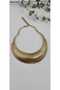 Gold Color Crushed Plate Necklace - 2