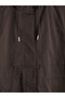 Brown Hooded Women's Trench Coat - 8