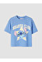 Stitch printed soft touch girl's set - 3