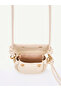 Cream Shk306 Adjustable, Knot Detail Strap, Mini, Women's Hand, Arm and Shoulder Bag - 6