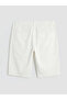 Ozmarka New Season Ecru Standard Fit Men's Shorts - 6