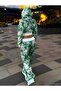 Trend Special Design 3-Thread Thick Fabric Crop Hooded Cardigan and Sweatpants 2-Piece Sports Set.