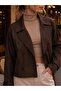 Women's Oversize Short Trench Coat Jacket Stylish Seasonal Comfortable Fit Short Double-Breasted Jacket - 5