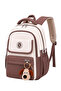 Girls' School Backpack Powder Coffee Color Large Volume Primary School Secondary School Water Repellent - 4