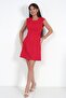 Women's Ribbed Detailed Self-Tie Short Crepe Dress - 2