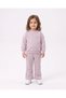 Girl's Seasonal Stoned and Green Trousers 2-3-4-5-6 Years Old Top and Bottom Tracksuit Set