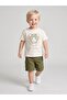 Boys' Linen Cargo Pocket Design Shorts - 2
