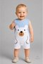 Baby Boy Summer Teddy Bear Printed Ribbed Jumpsuit 100% Cotton Sleeveless Shorts Jumpsuit Newborn Baby Romper 0-9 Months - 5