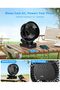 Portable clip - on fan, 5.5 - inch rechargeable battery fan, with remote control and timer, silent USB desktop fan, compact and portable, 3 wind... - 6
