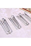 60 stainless steel four-prong curtain hooks for securing pleated curtains - 3