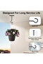 Two hooks, suitable for hanging plants, flower pots, hanging flower racks, and balcony wall hooks. - 2