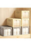 2-Piece Foldable Clothes Storage Basket Box with Viewing Window for Dormitory (White, 31L / 30*45*23cm) - 2