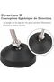 Furniture Legs - 6-Piece Adjustable Universal Silicone Feet Set D50 × M8 × 50, M8 threaded nylon material, rotatable base, table leg sliding pads - 3