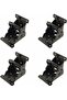 Self-Locking Folding Hinge, Four-Section Folding Hinge for Kitchen Cabinets, 90-Degree with Steel Base, Lockable Extendable Table Bracket