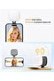 Magnetic Selfie Light with Mirror, Rechargeable LED Fill Light, Foldable Portable Ring Light for Blogging, Makeup & Video (White) - 2