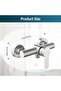 Single - handle shower faucet, 304 stainless steel wall - mounted shower faucet, single - handle shower faucet with installation accessories, wall... - 2