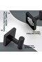 Bathrobe hooks, bathroom towel hooks, matte black bathroom kitchen wall hooks, 2 packs of stainless steel - 3